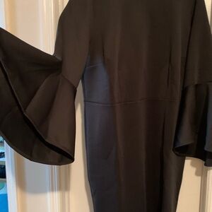 Eloquii Bell Sleeve Scuba Dress